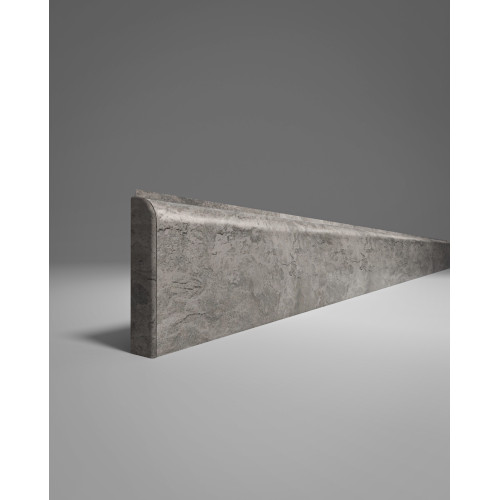 Плинтус напольный KTM-2000 PFB-437 Лофт серый из дюрополимера