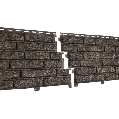 Фасадные панели Ю-пласт Стоун-хаус Кварцит - Коричневый