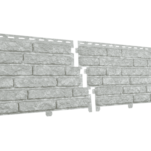 Фасадные панели Ю-пласт Стоун-хаус Кварцит - Светло-серый