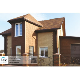 Фасадные панели Ю-пласт Стоун Хаус Камень - Жжёный