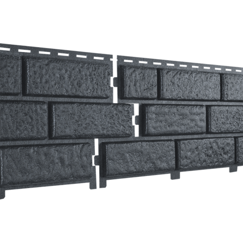 Фасадные панели Ю-пласт Стоун Хаус Кирпич - Графитовый