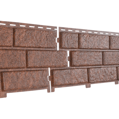 Фасадные панели Ю-пласт Стоун Хаус Кирпич - Красный