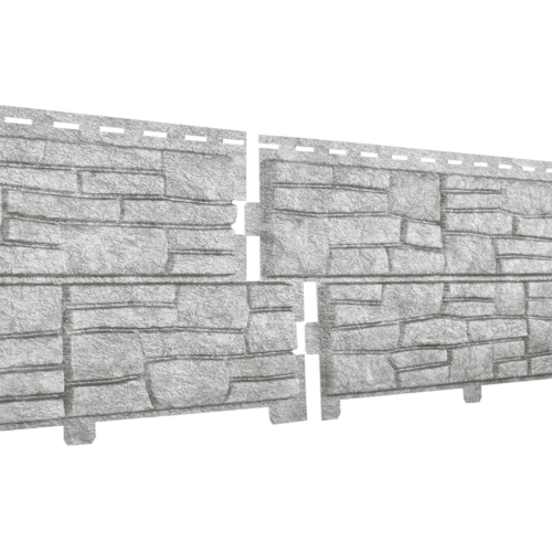 Фасадные панели Ю-пласт Стоун Хаус Сланец - Светло-серый