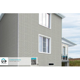 Фасадные панели Стоун Хаус S-Lock Клинкер Нордик - Дым