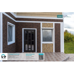 Фасадные панели Стоун Хаус S-Lock Клинкер Нордик - Лава