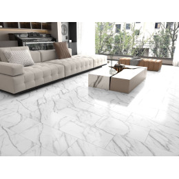 Кварц-виниловый ламинат SPC Aspenfloor Natural stone - Тадж-Махал глянец (Taj Mahal)