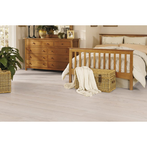 Ламинат Kronostar Home Дуб Вейвлесс Белый D2873