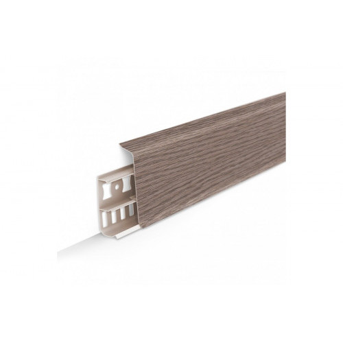 Плинтус ПВХ IDEAL Deconika 85 мм 215 Дуб Снежный