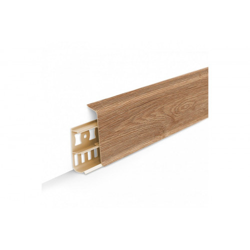 Плинтус ПВХ IDEAL Deconika 70 мм 221 Дуб Янтарный