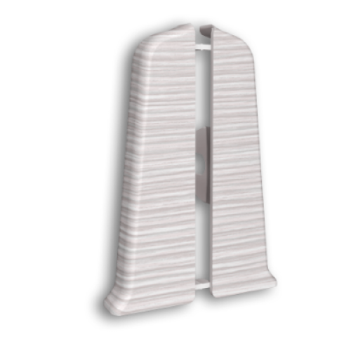 Торцевая Левая Заглушка IDEAL Деконика 55мм. В цвет плинтуса.