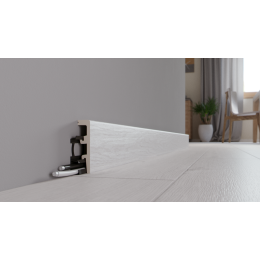 Напольный плинтус из дюрополимера Arbiton Integra (Арбитон Интегра) 03 Снежный Ясень