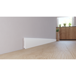 Напольный плинтус Arbiton Stiq Белый (дюрополимер) S0611