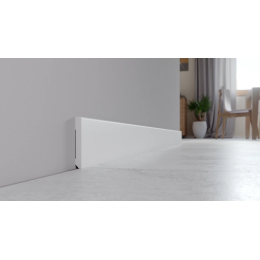 Напольный плинтус Arbiton Stiq Белый (дюрополимер) S0810