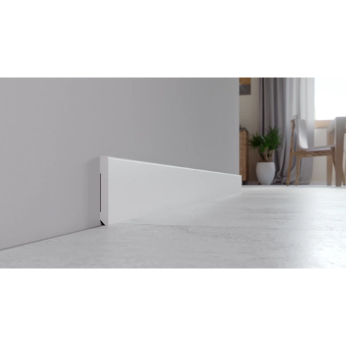 Напольный плинтус Arbiton Stiq Белый (дюрополимер) S0810