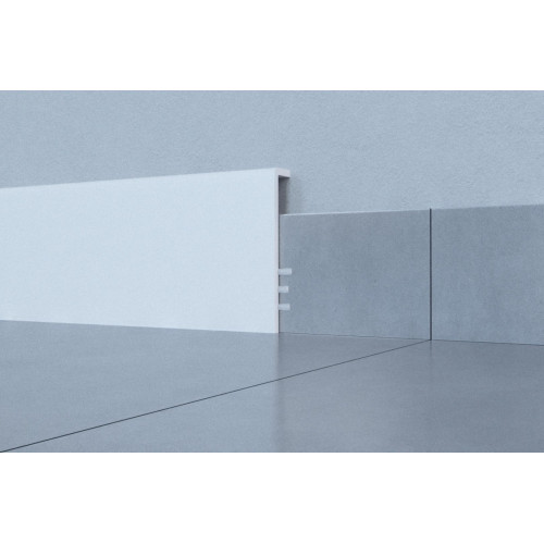 Напольный плинтус Arbiton Stiq Белый (дюрополимер) S0950