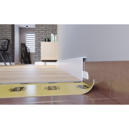 Напольный плинтус Arbiton Stiq Белый (дюрополимер) S0950