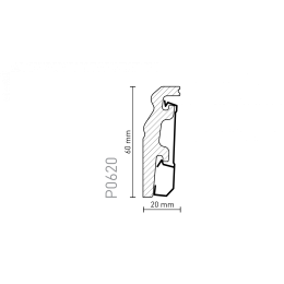 Напольный плинтус Arbiton VEGA P0620 60мм