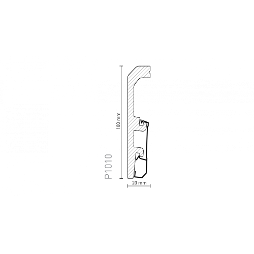 Напольный плинтус Arbiton VEGA P1010 100мм