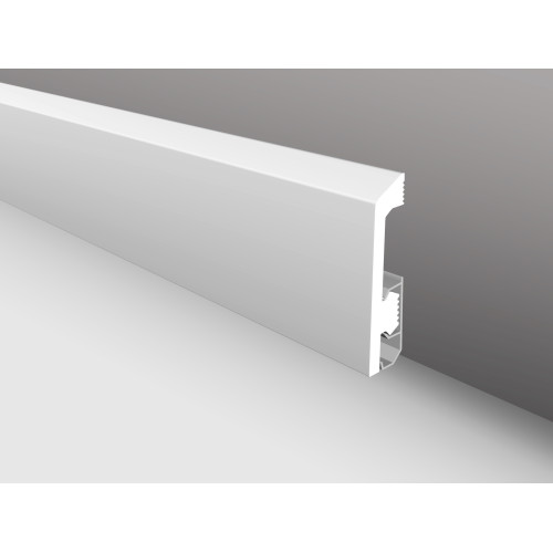 Плинтус напольный KTM-2000 PFB-014 Белый снег из дюрополимера