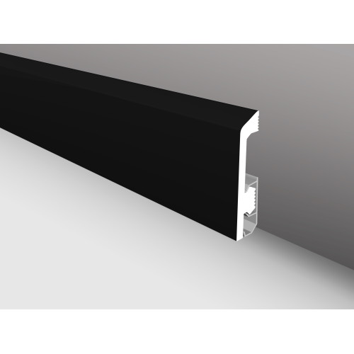 Плинтус напольный KTM-2000 PFB-311 Черный софт из дюрополимера