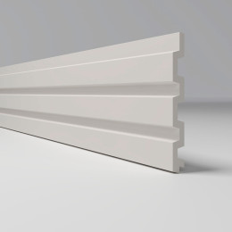 3Д Профиль ПВХ реечная панель -  М 120х12мм 2.95м Белый 001