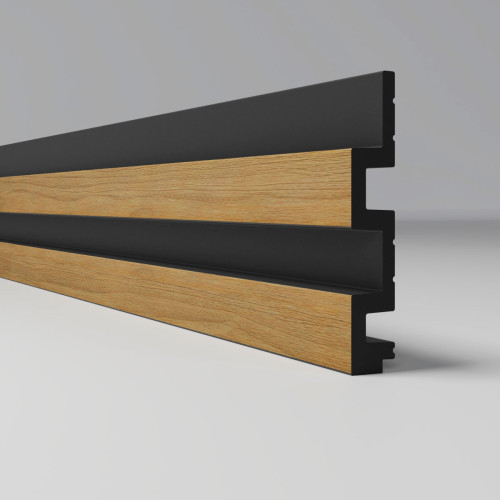 3Д Профиль ПВХ реечная панель -  XL 122х21мм 2.95м Дуб имперский 100