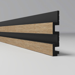 3Д Профиль ПВХ реечная панель -  XL 122х21мм 2.95м Дуб сонома 239