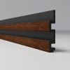 3Д Профиль ПВХ реечная панель -  XL 122х21мм 2.95м Орех 224