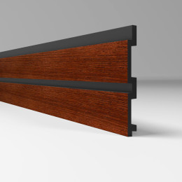 3Д Профиль ПВХ реечная панель -  XXL 122х12мм 2.95м Дуб коньячный 208