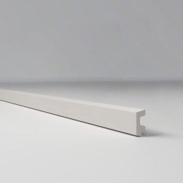 Рейка интерьерная КТМ-2000 Торцевой для 3Д Проф M Белый 001 (2.95м)