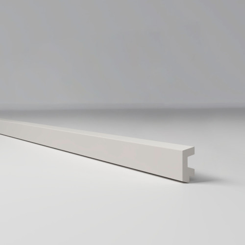 Рейка интерьерная КТМ-2000 Торцевой для 3Д Проф M Белый 001 (2.95м)