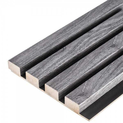 Реечная панель Grace МДФ панель 3D Line Modern L05 Серый тик