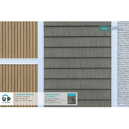 Виниловый сайдинг Ю-Пласт Тимберблок Планкен - Кленовый